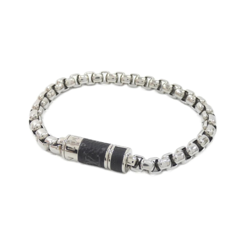 LOUIS VUITTON Black Monogram Charm Bracelet